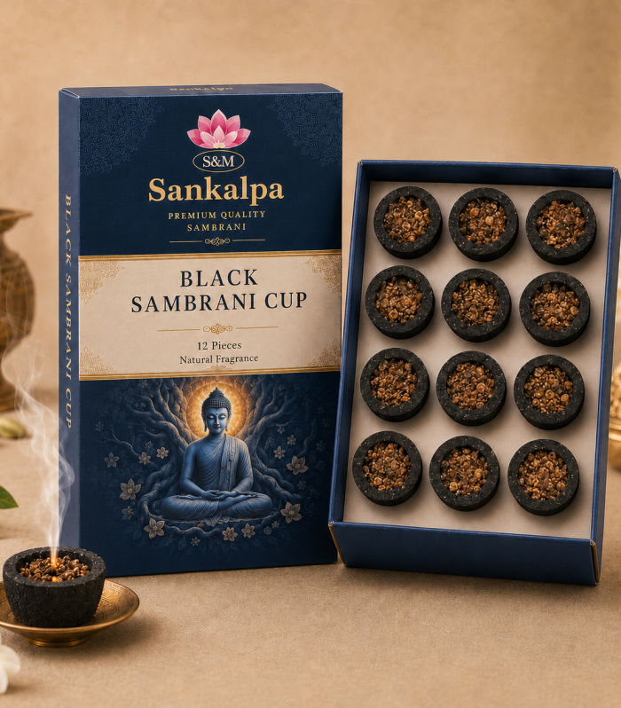 Black sambrani cup