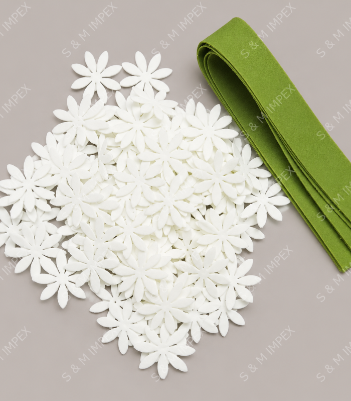Handmade Mullai Flower Cuttings with Stem – 200 Pieces