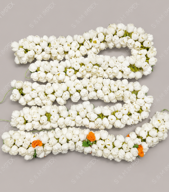 Handmade Jasmine Flower Garland – 24 Inch