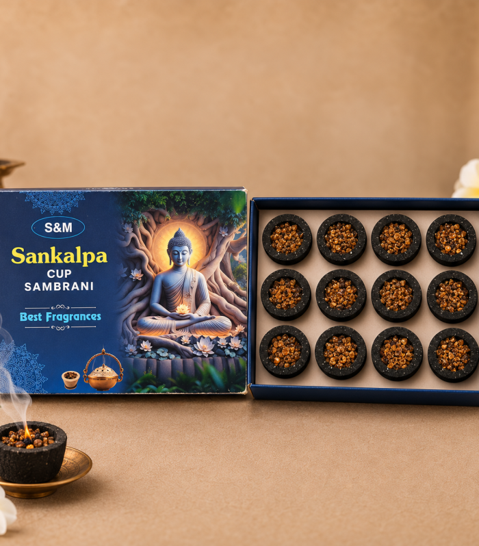 Black sambrani cup